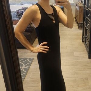 Black floor length dress size M or 6